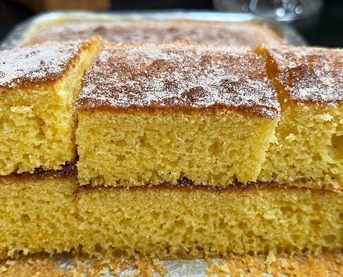 Bolo de Fubá sem Glúten e Lactose