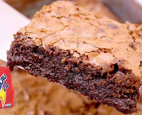 Brownie de Nescau Super Fácil e Gostoso