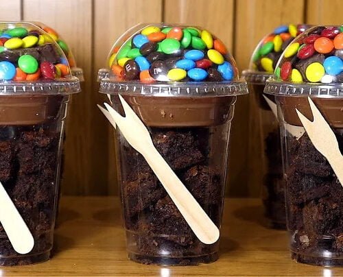 Copo brownie perfeito com doce de leite